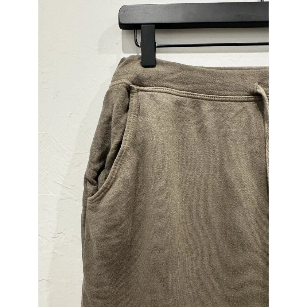 Sundry For Evereve Green Skirt Size M Drawstring Cotton Knit - Picture 3 of 7